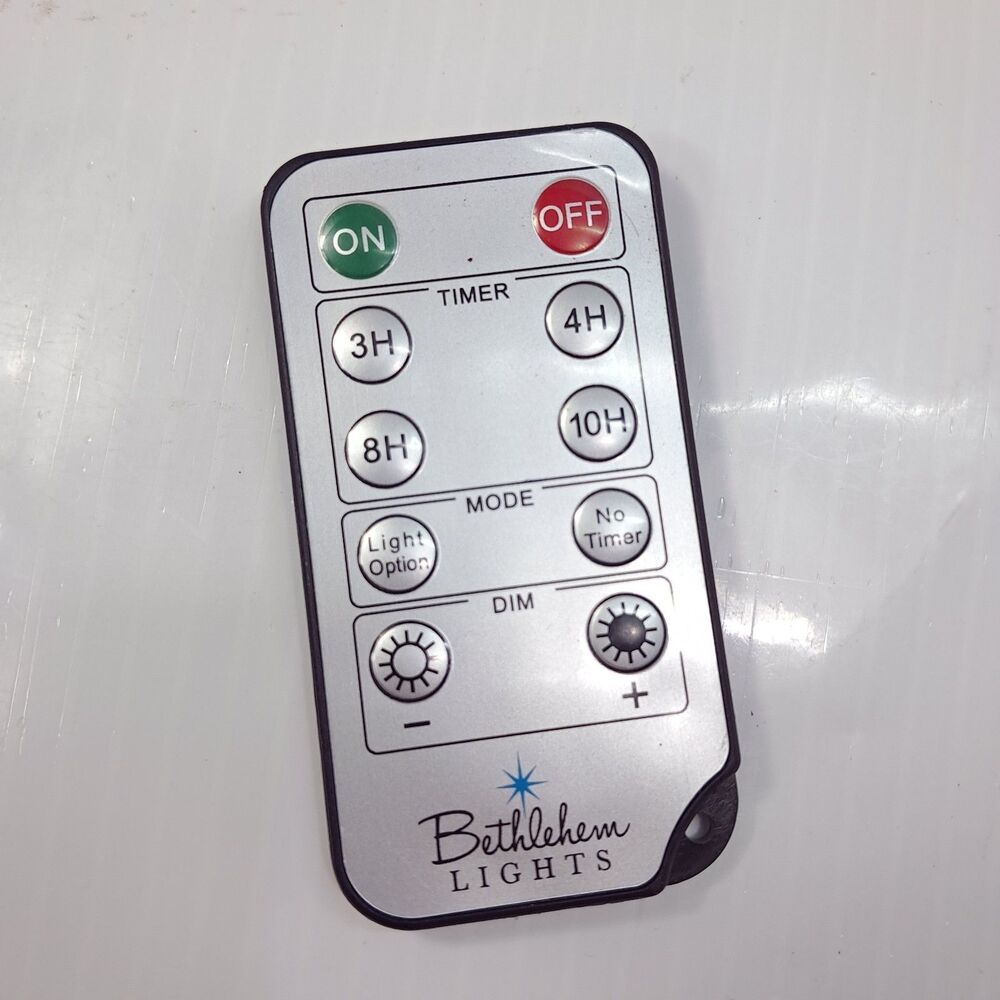 Bethlehem Lights Replacement Remote dim 10 button 3 4 8 10 hour timer
